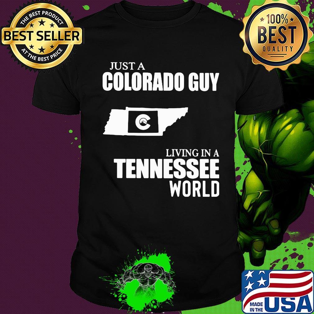 Just a colorado guy living in a tennessee world map shirt