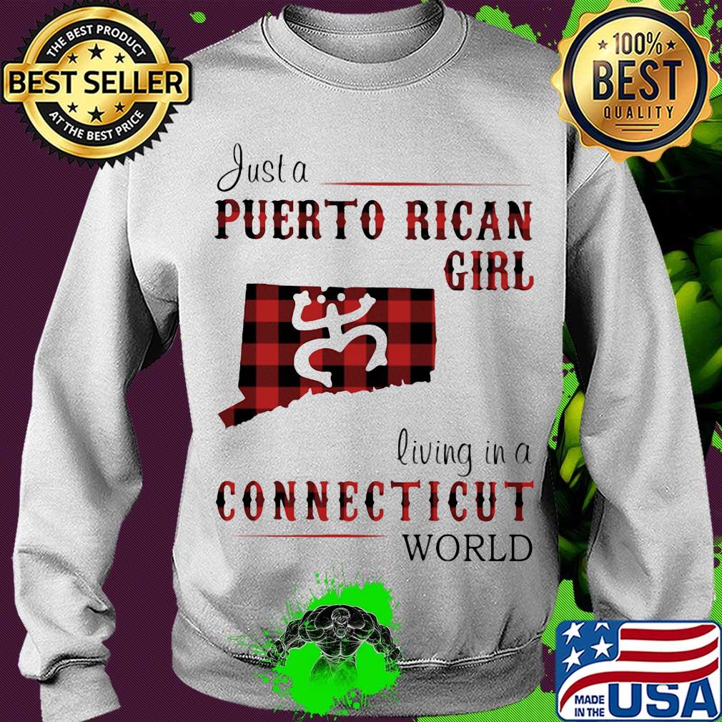Just a puerto rican girl living in a connecticut world map s Sweater Just a puerto rican girl living in a connecticut world map s Sweater