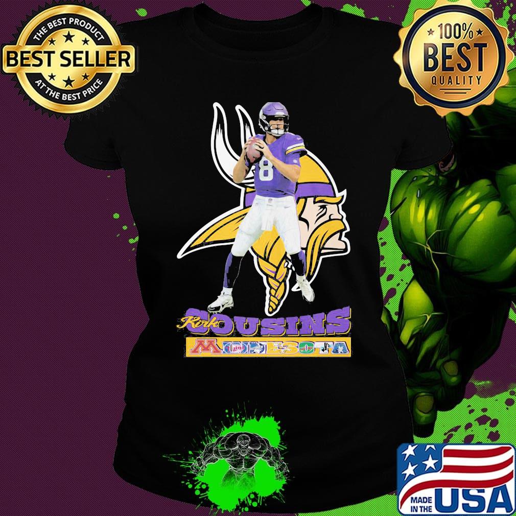 Kirk cousins minnesota vikings team football s Ladies tee Kirk cousins minnesota vikings team football s Ladies tee
