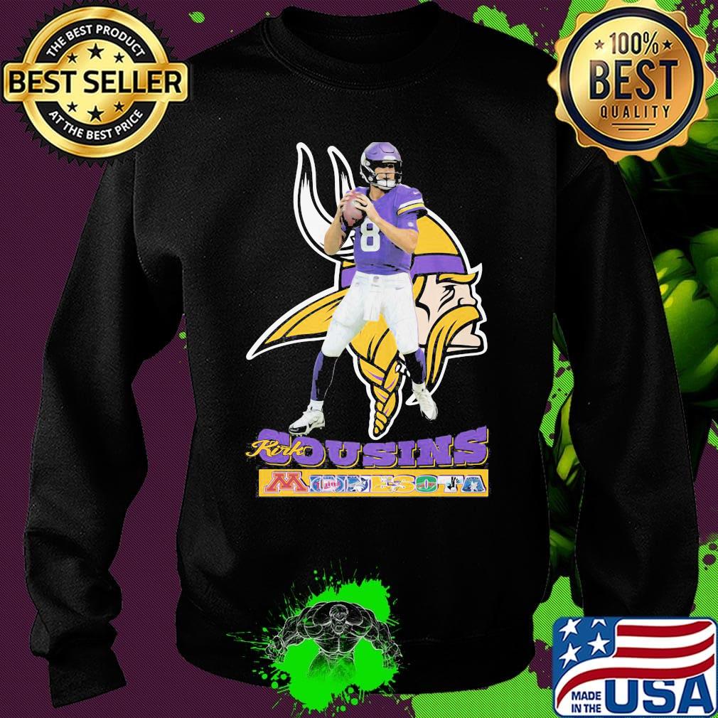 Kirk cousins minnesota vikings team football s Sweater Kirk cousins minnesota vikings team football s Sweater