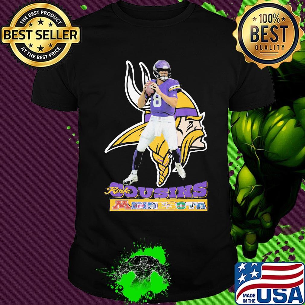 Kirk cousins minnesota vikings team football shirt