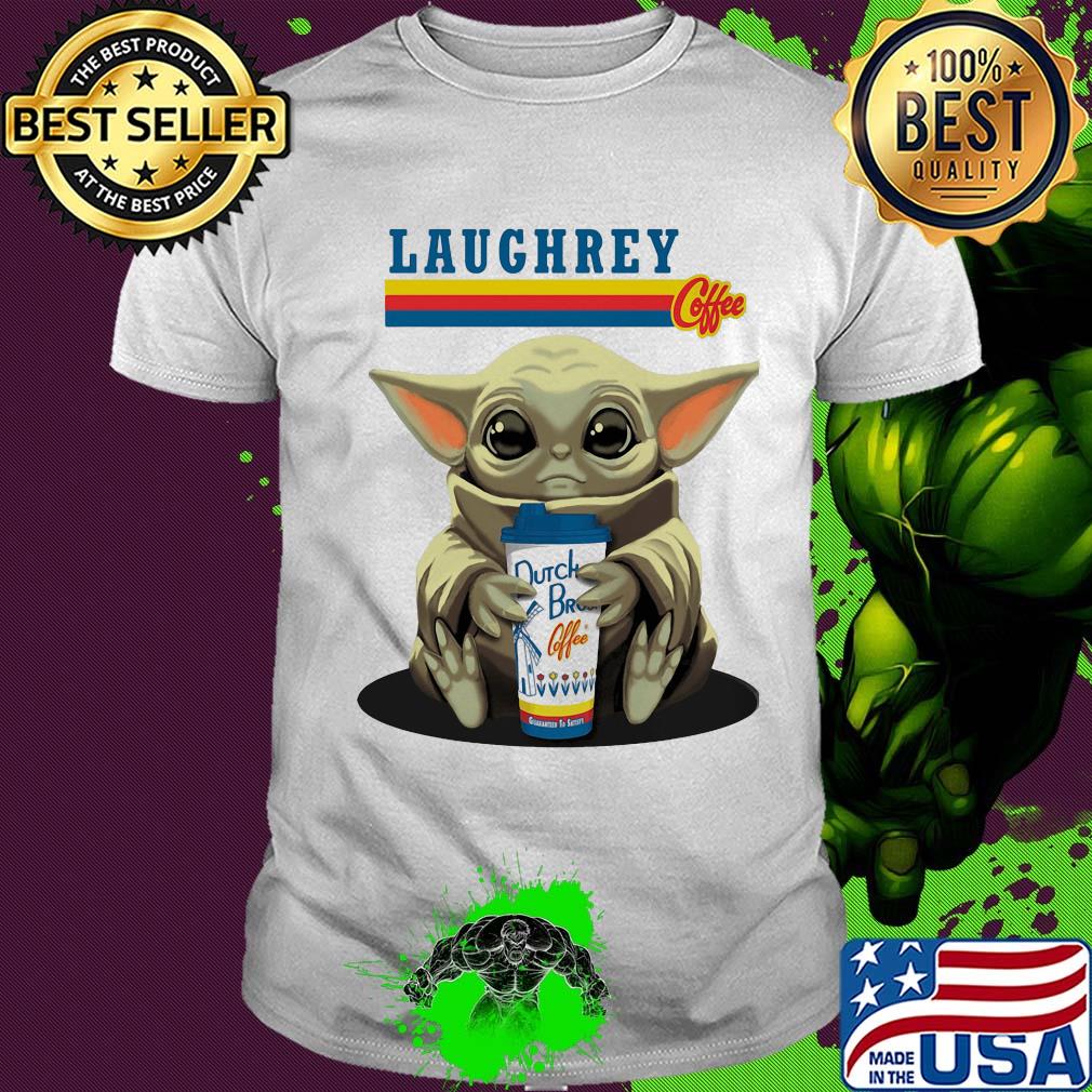 Laughrey coffee star wars baby yoda hug dutch bros coffee shirt
