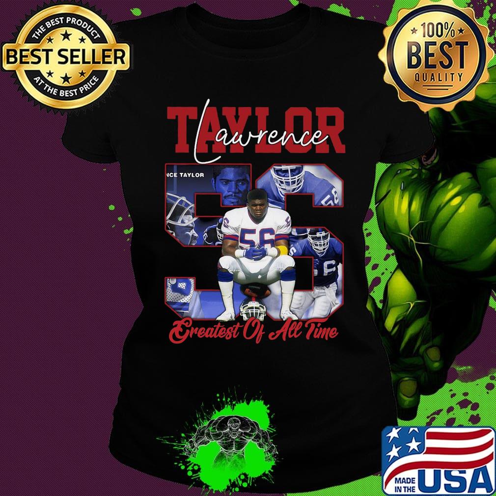 Lawrence taylor 56 greatest of all time new york football signature s Ladies tee Lawrence taylor 56 greatest of all time new york football signature s Ladies tee