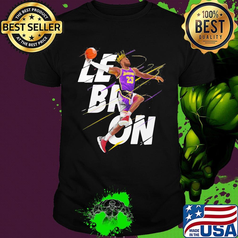 Lebron james king los angeles lakers basketball team player shirt