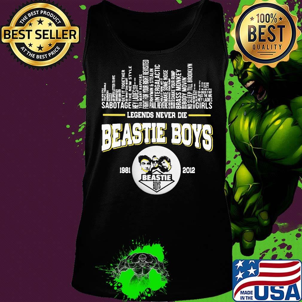 Legends never die beastie boys 1981 2012 band s Tank top Legends never die beastie boys 1981 2012 band s Tank top