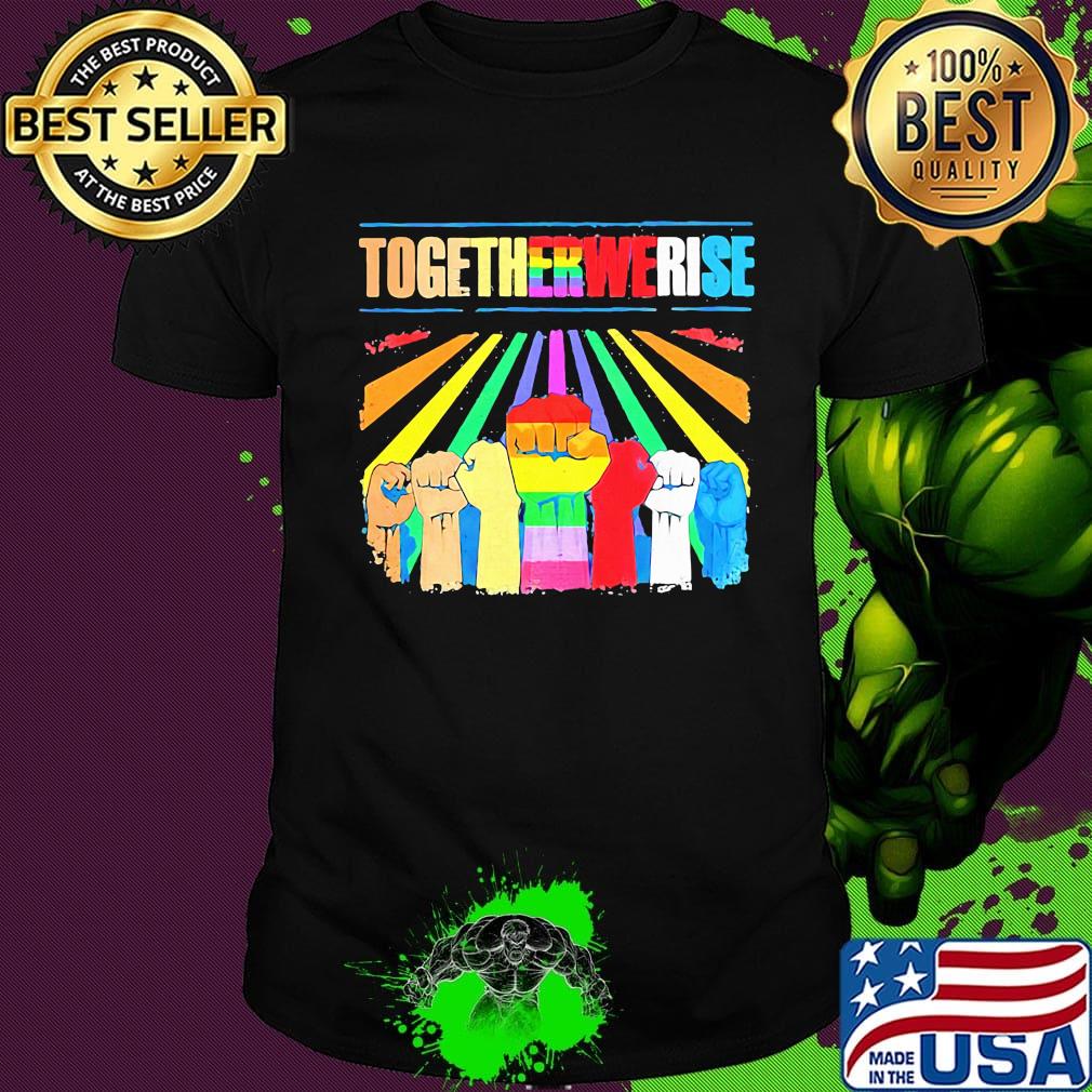 LGBT black lives matter together we rise shirt