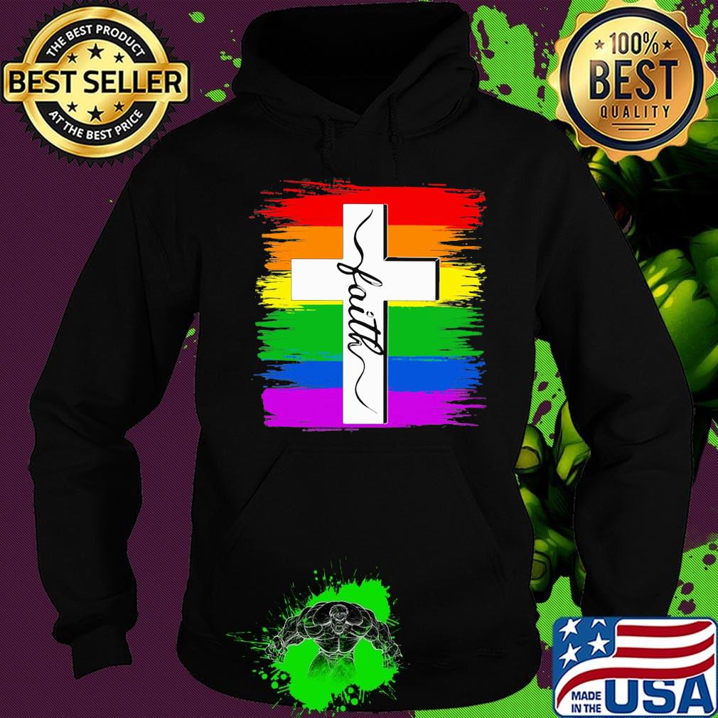 Lgbt faith cross rainbow s Hoodie Lgbt faith cross rainbow s Hoodie