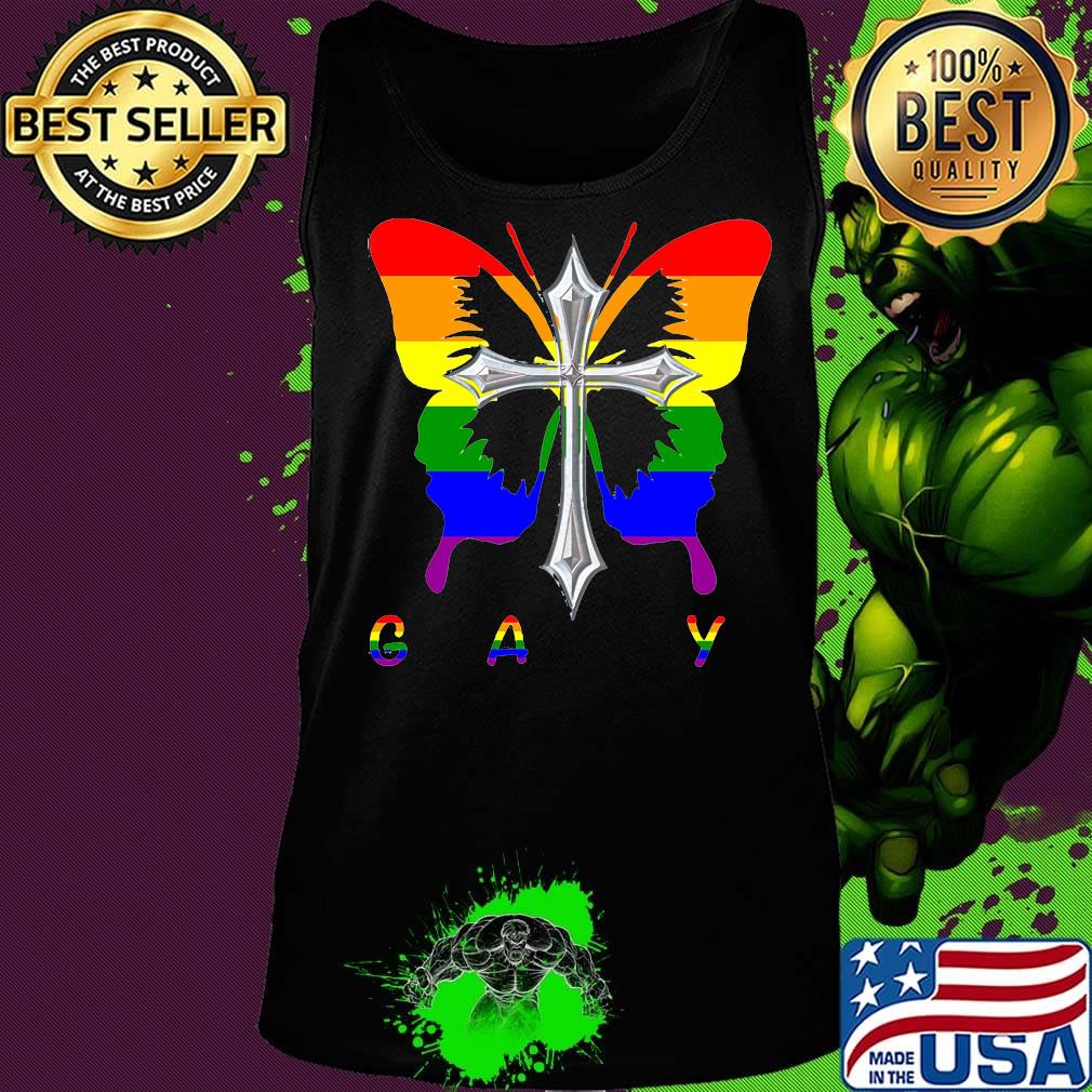 Lgbt gay butterfly cross s Tank top Lgbt gay butterfly cross s Tank top