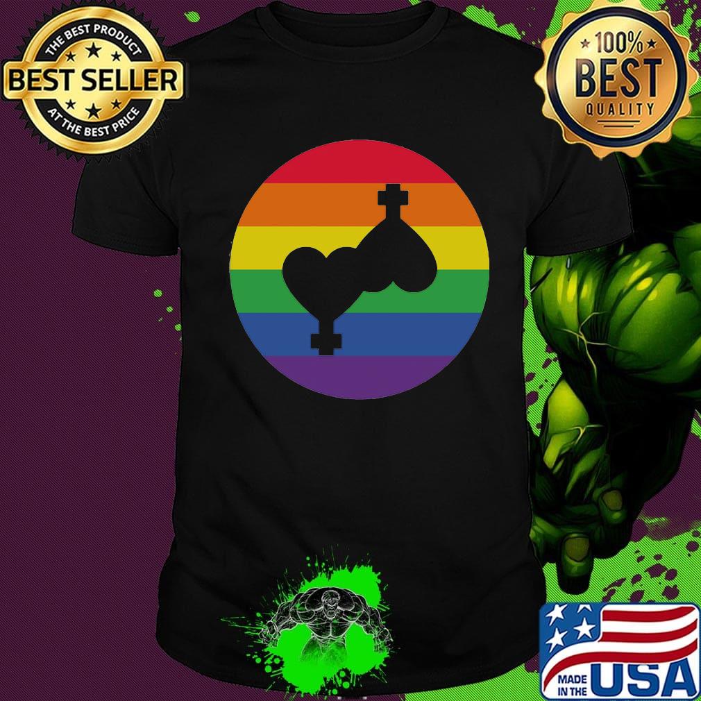 Lgbt gender symbol rainbow shirt