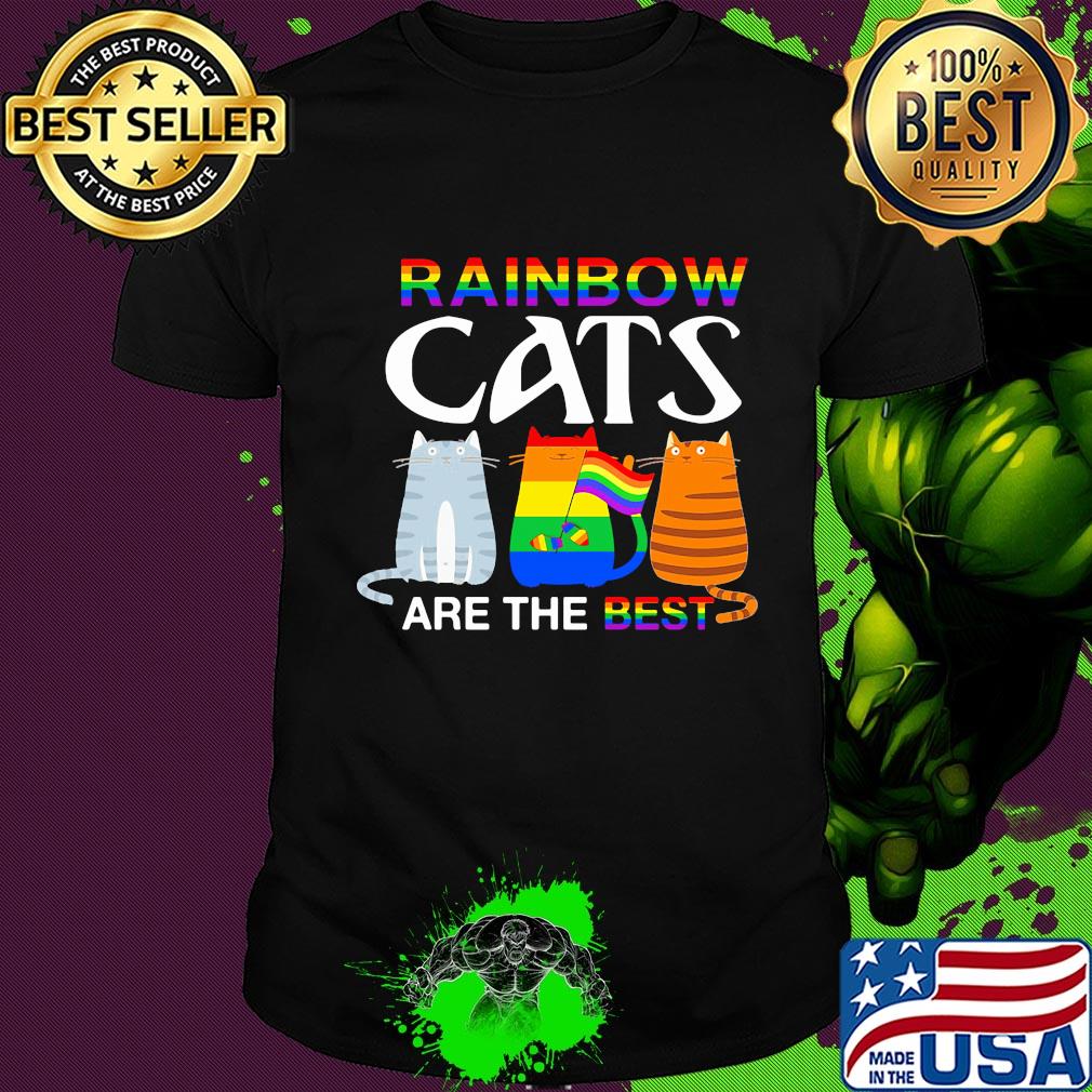LGBT rainbow cats are the best shirt