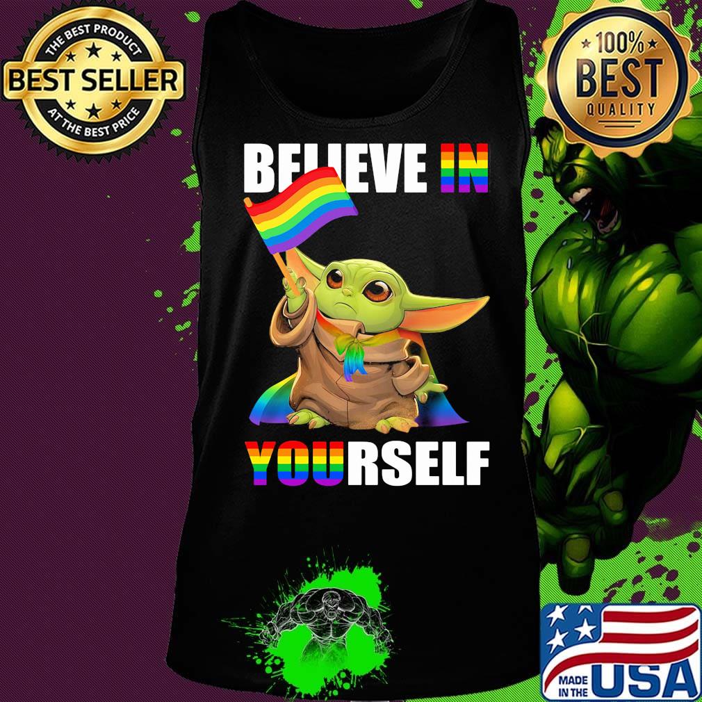 Lgbt star wars baby yoda believe in yourself s Tank top Lgbt star wars baby yoda believe in yourself s Tank top