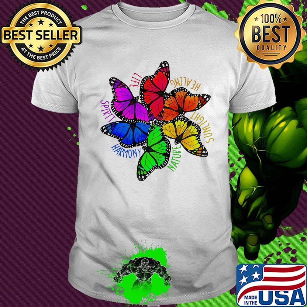 Life Healing Sunlight Nature Harmony Spirit Butterfly Shirt