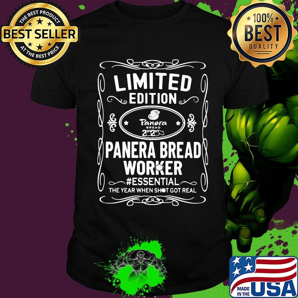 Limited edition panera bread worker essential the year when shit got real mask shirt