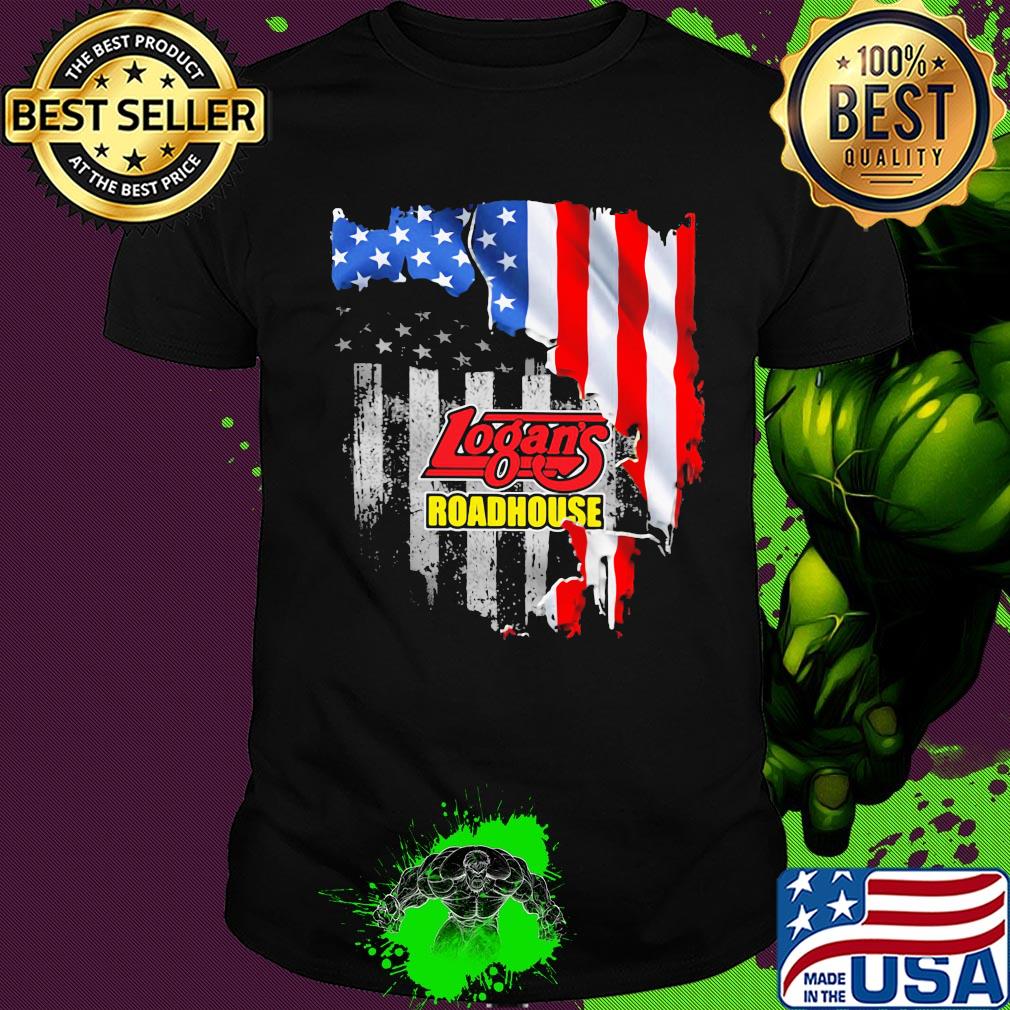 Logan's roadhouse american flag independence day shirt