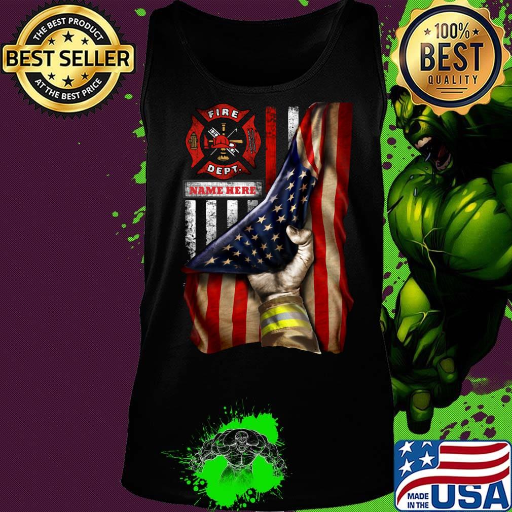 Logo Fire Dept Black Lives Matter American Flag Independence Day Shirt Tank top Logo Fire Dept Black Lives Matter American Flag Independence Day Shirt Tank top