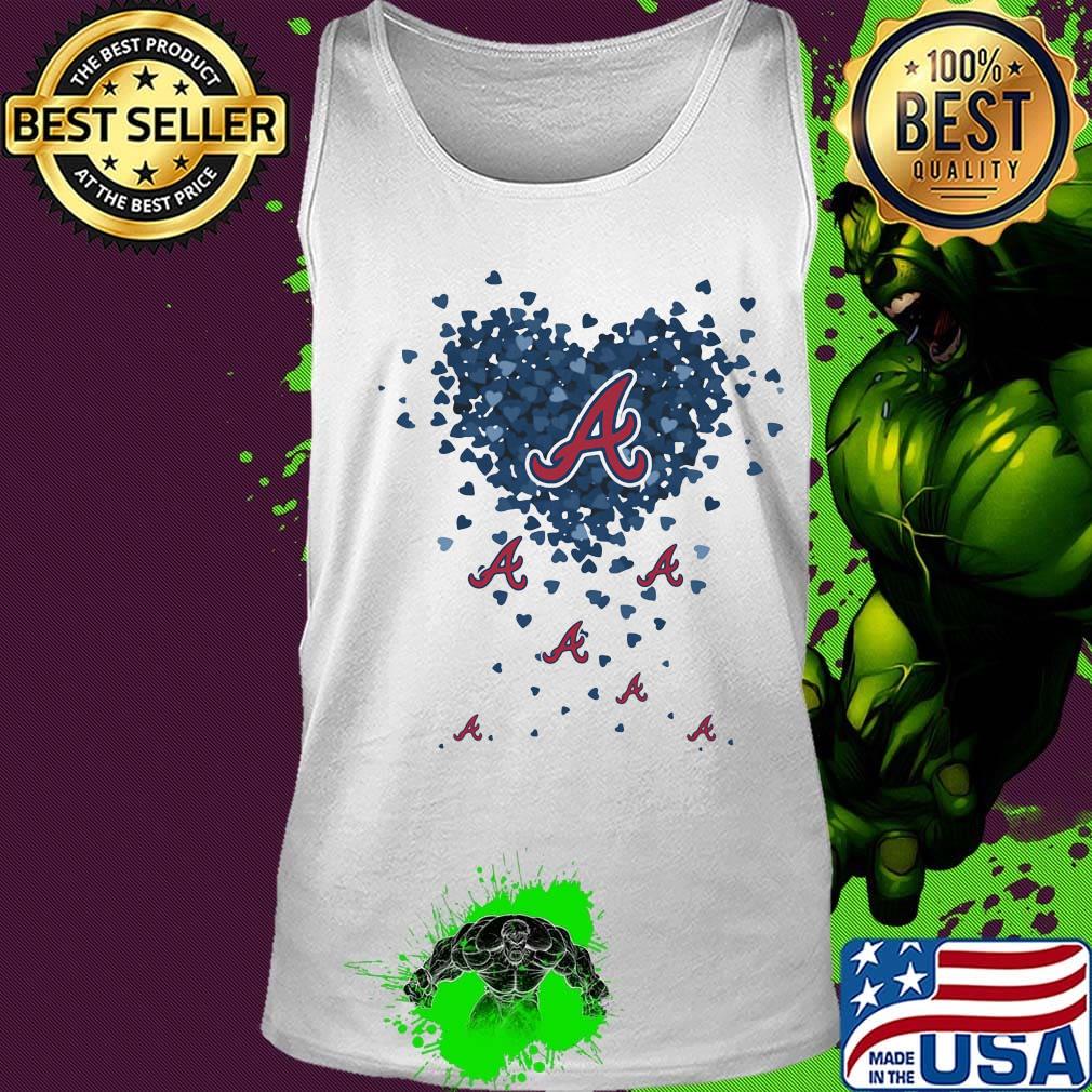 Love atlanta braves baseball logo hearts s Tank top Love atlanta braves baseball logo hearts s Tank top