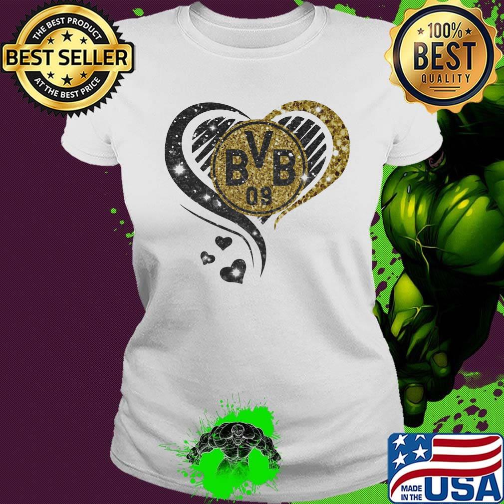 Love borussia dortmund hearts diamond s Ladies tee Love borussia dortmund hearts diamond s Ladies tee