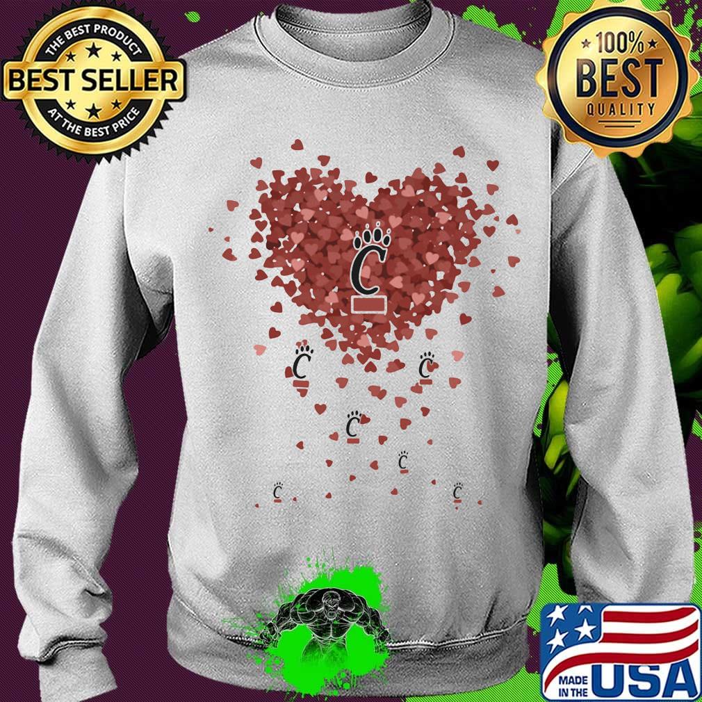 Love cincinnati bearcats logo hearts s Sweater Love cincinnati bearcats logo hearts s Sweater