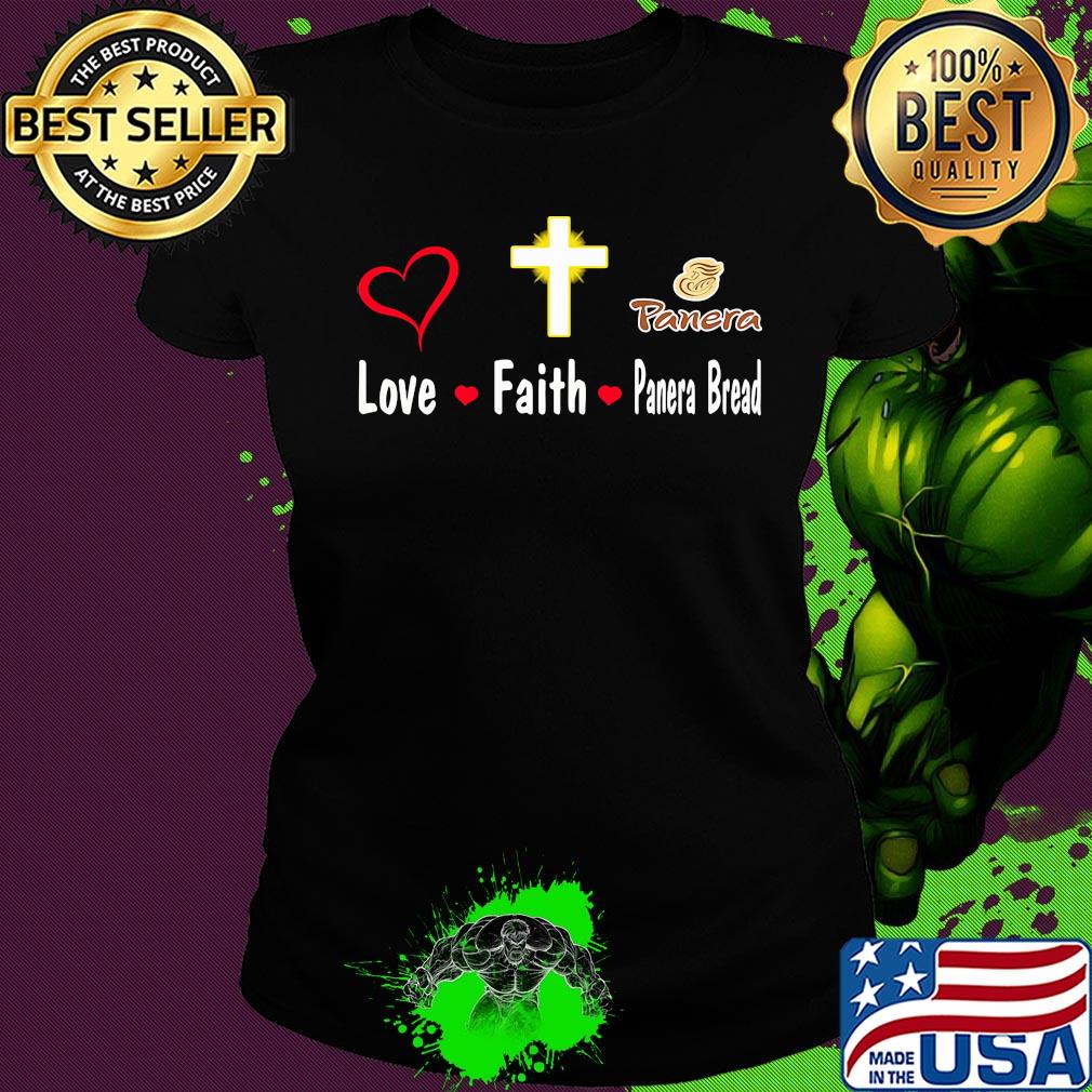 Love faith panera bread logo s Ladies tee Love faith panera bread logo s Ladies tee