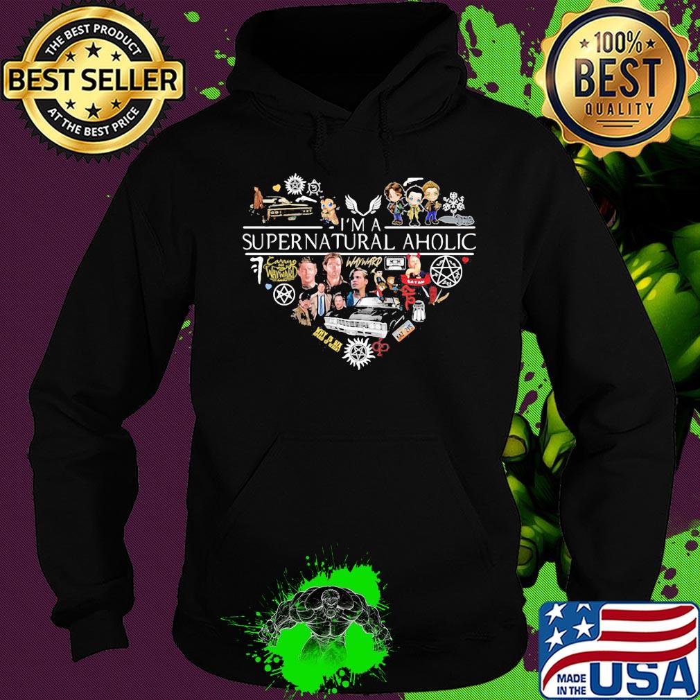 Love I'm a supernatural aholic heart s Hoodie Love I'm a supernatural aholic heart s Hoodie