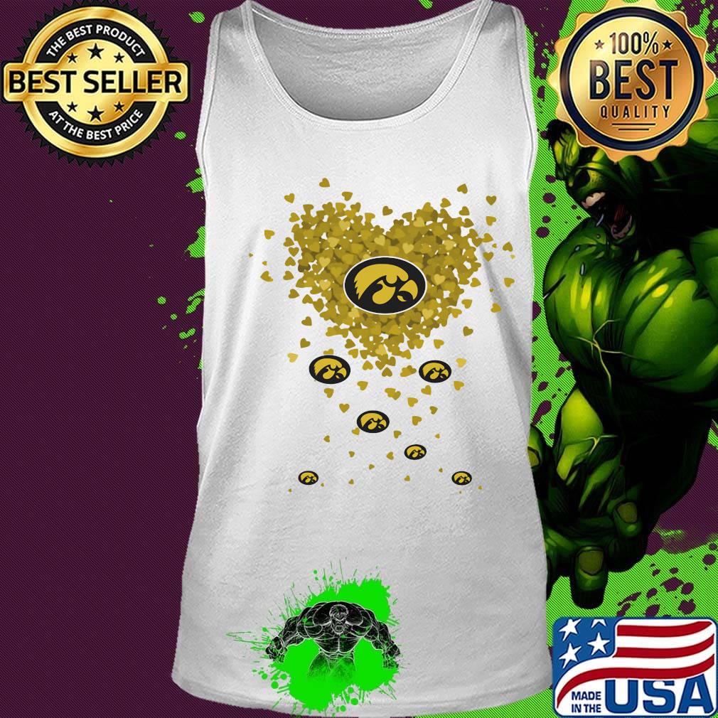 Love iowa hawkeyes logo hearts s Tank top Love iowa hawkeyes logo hearts s Tank top