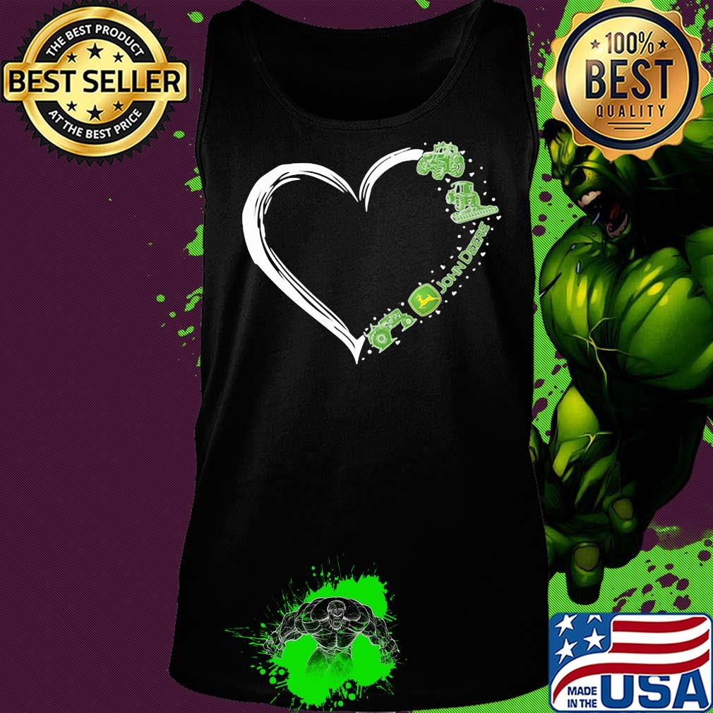 Love john deere logo hearts s Tank top Love john deere logo hearts s Tank top