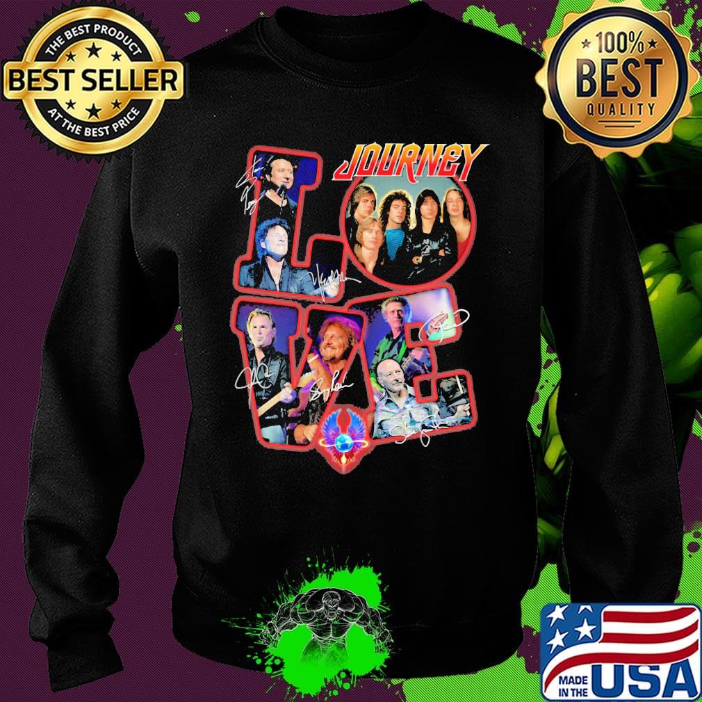 Love journey band members signatures s Sweater Love journey band members signatures s Sweater