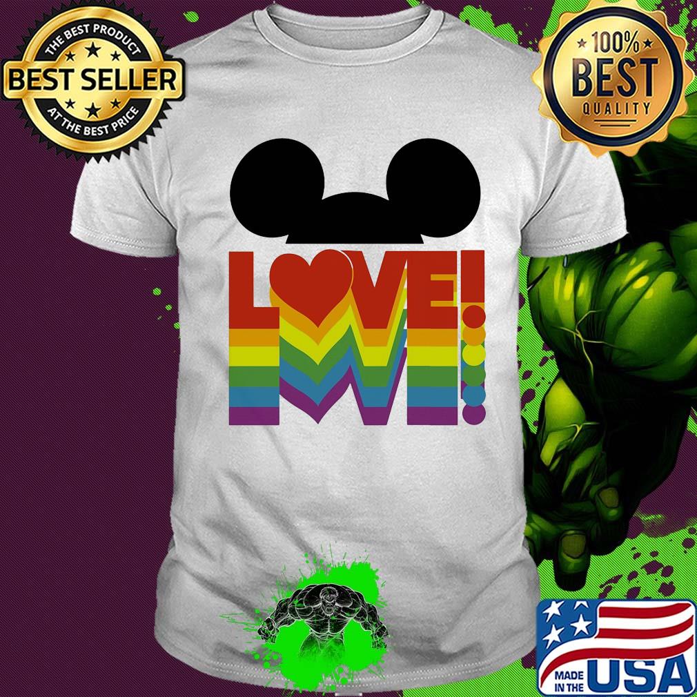 Love lgbt mickey mouse shirt