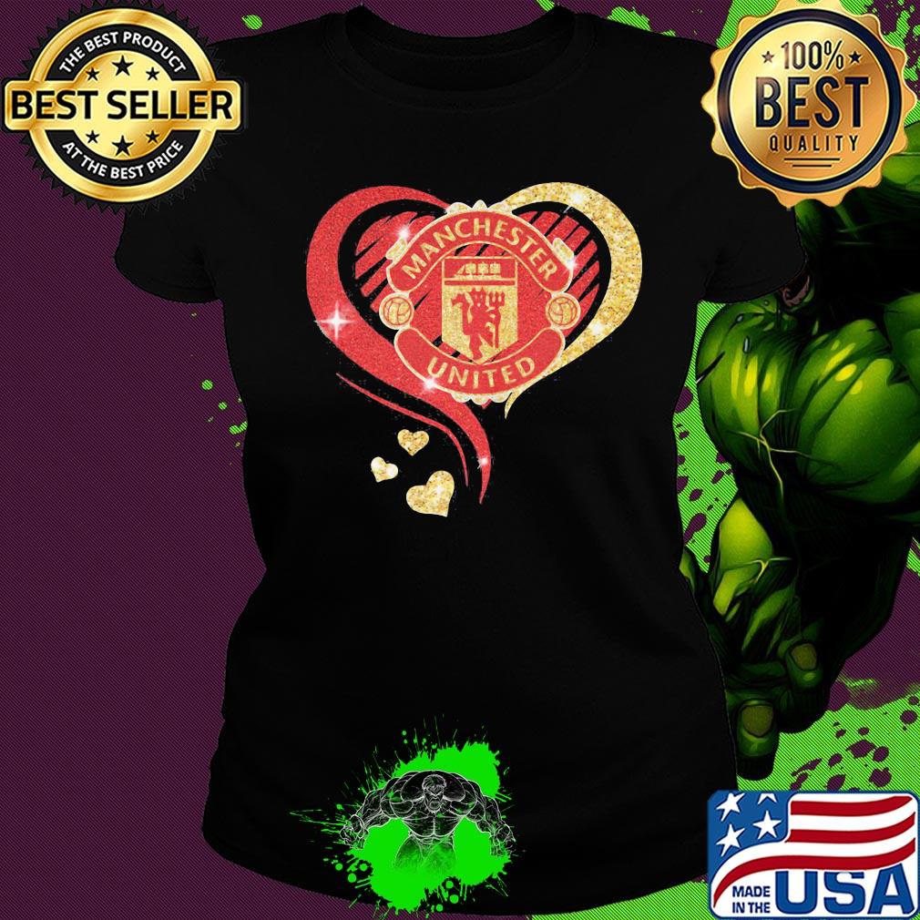 Love manchester united hearts diamond s Ladies tee Love manchester united hearts diamond s Ladies tee