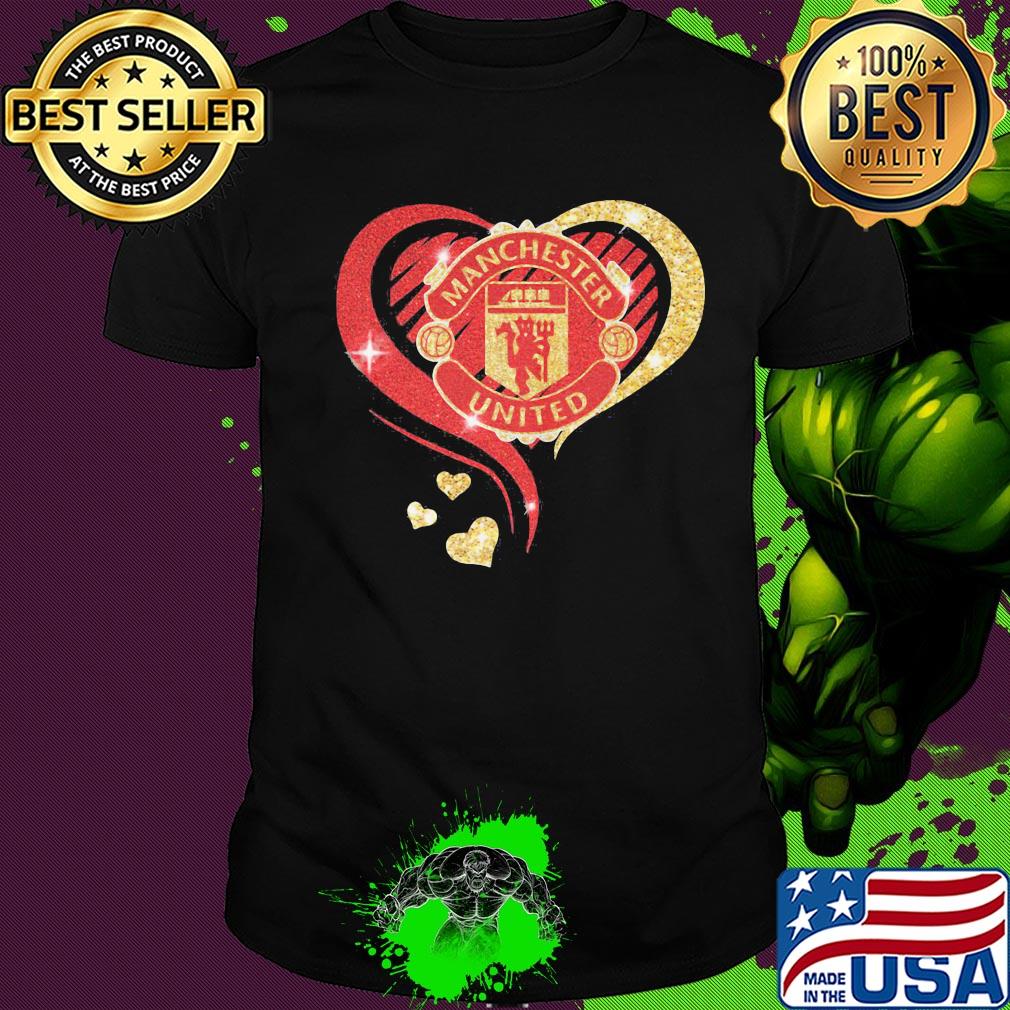 Love manchester united hearts diamond shirt Love manchester united hearts diamond shirt