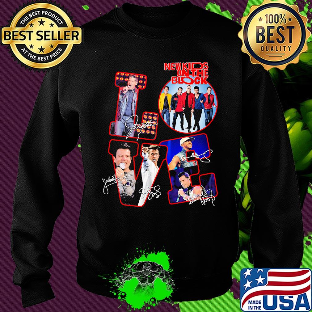 Love new kids on the block band members signatures s Sweater Love new kids on the block band members signatures s Sweater