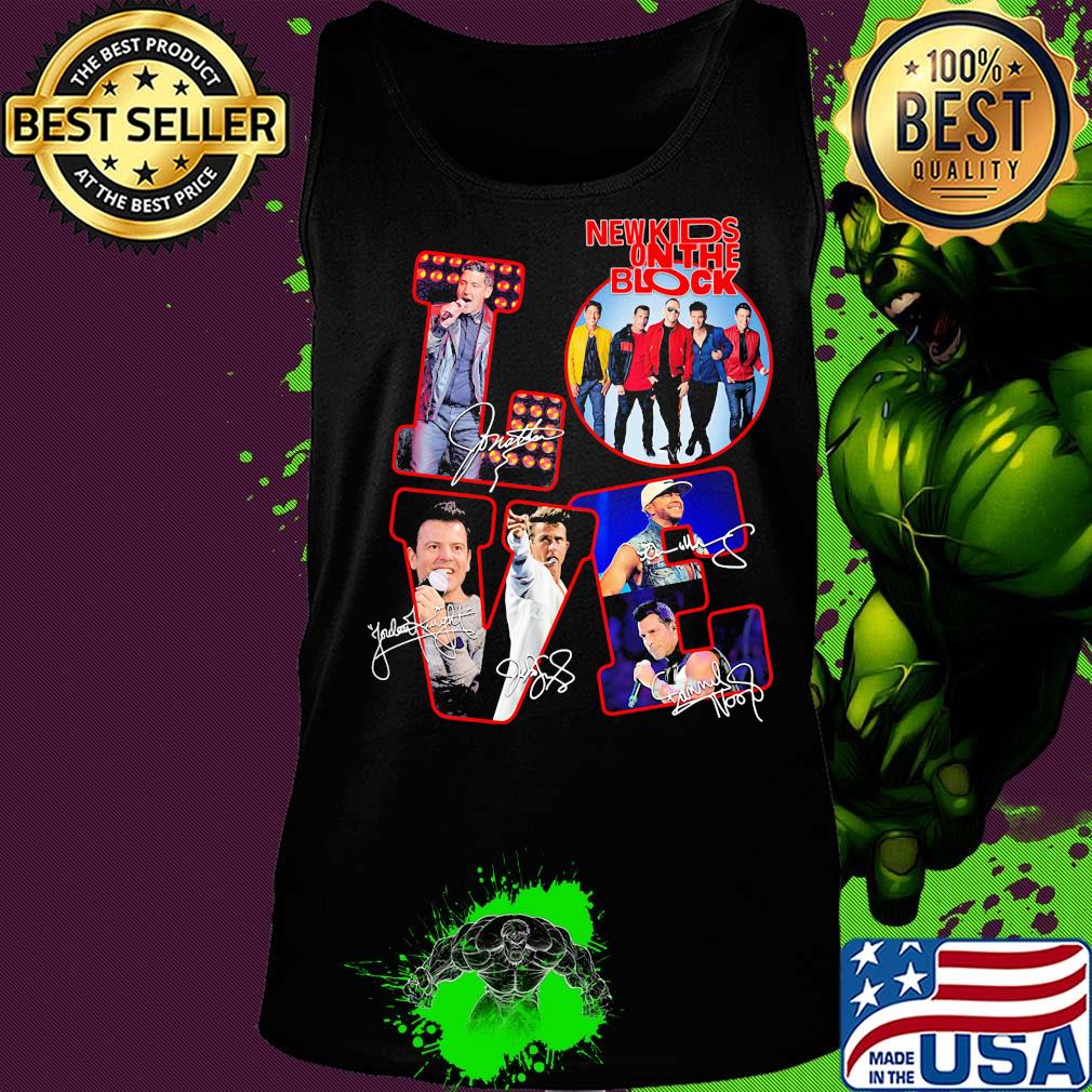 Love new kids on the block band members signatures s Tank top Love new kids on the block band members signatures s Tank top