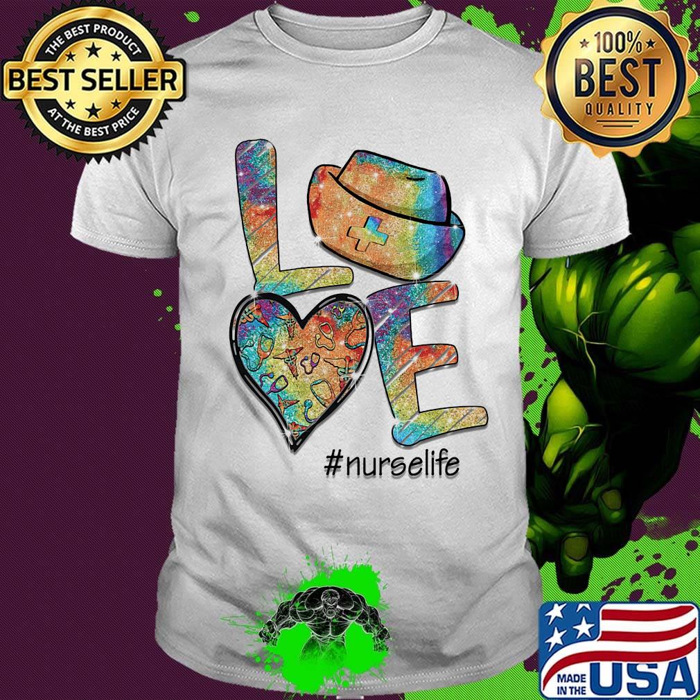 Love nurse life stethoscope heart shirt