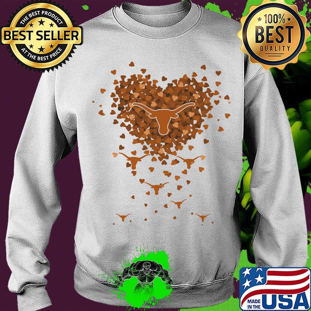 Love texas longhorns logo hearts s Sweater Love texas longhorns logo hearts s Sweater