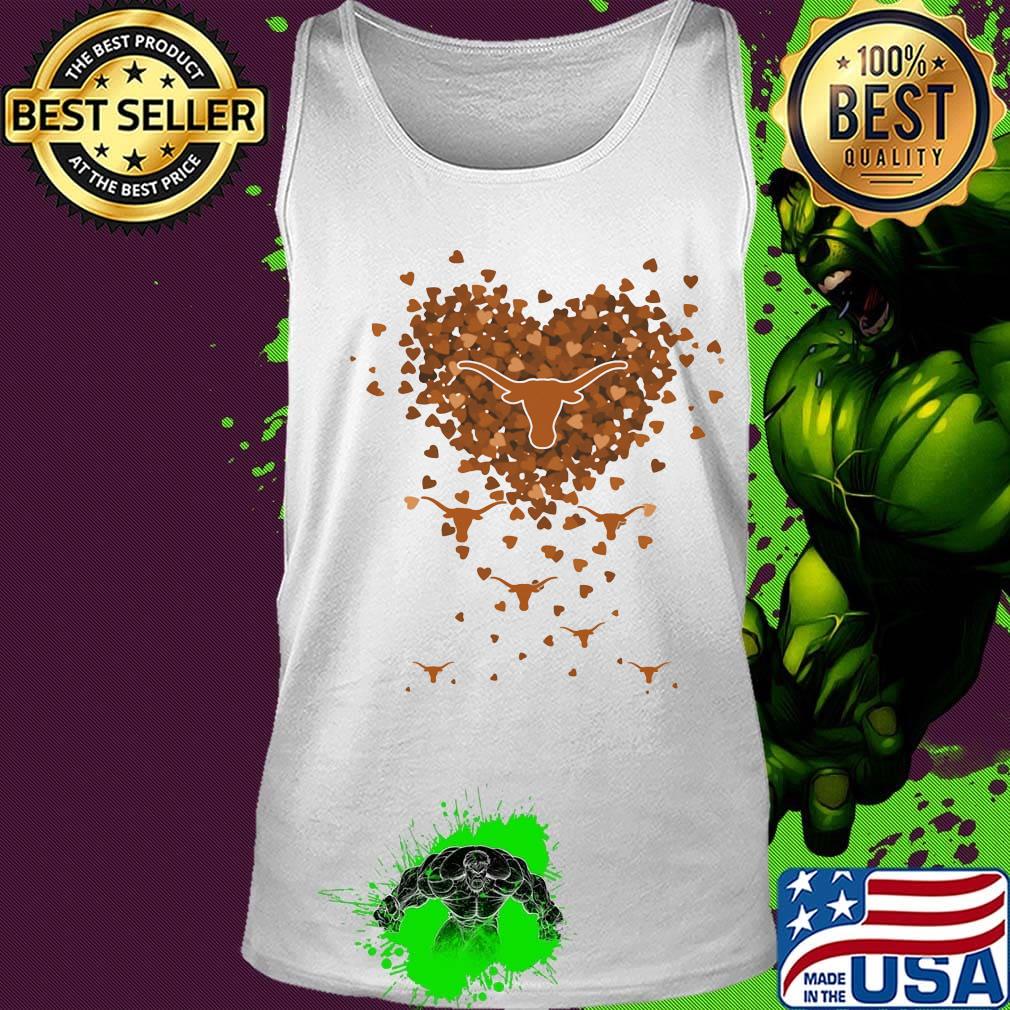 Love texas longhorns logo hearts s Tank top Love texas longhorns logo hearts s Tank top