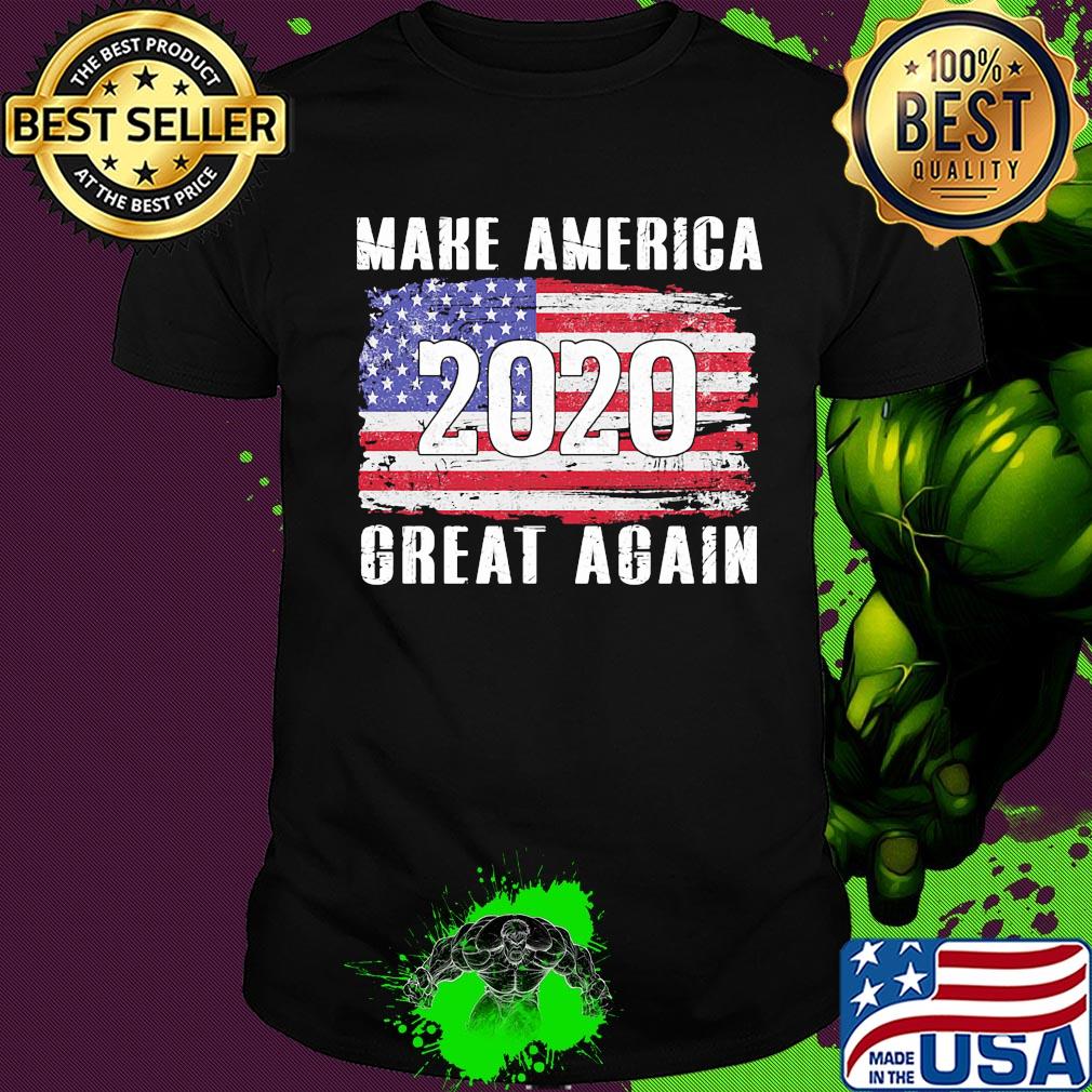 Make america 2020 great again american flag independence day shirt