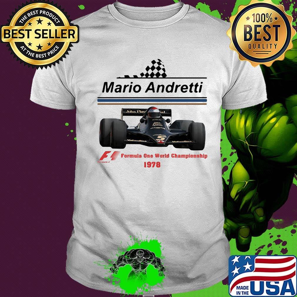 Mario andretti racing athletes formula one world championship 1978 shirt