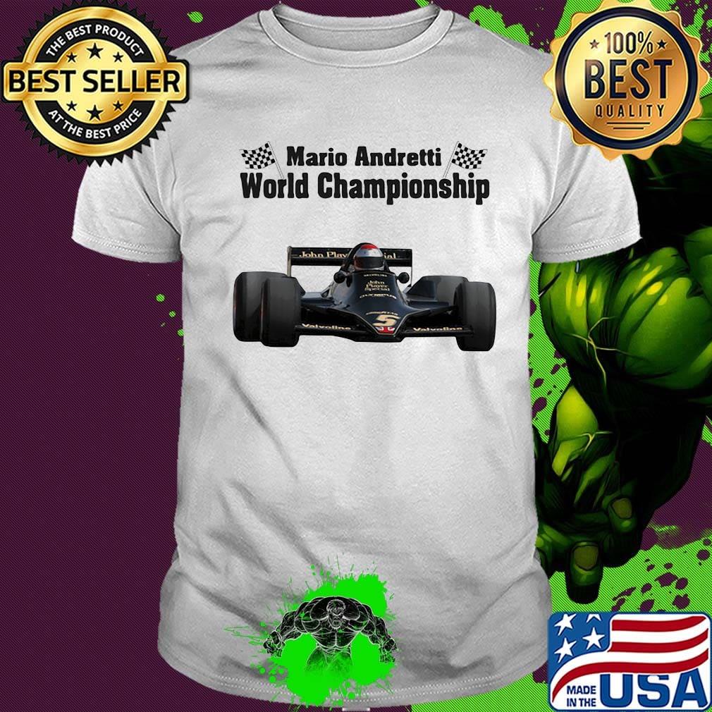 Mario andretti world championship flag shirt