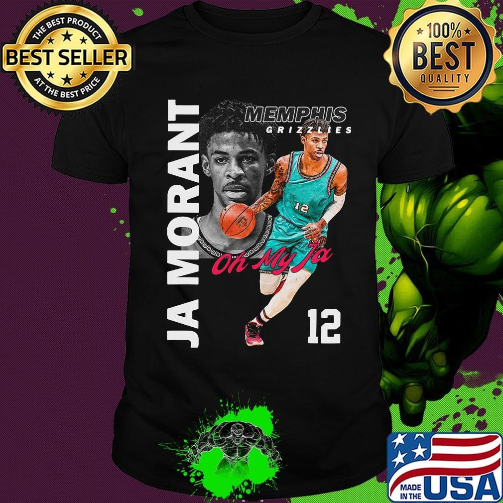 Memphis grizzlies ja morant 12 oh my ja basketball shirt