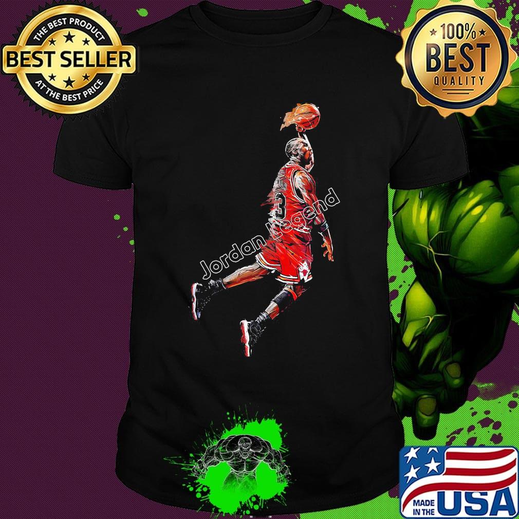 Michael jordan 23 legend chicago bulls basketball shirt
