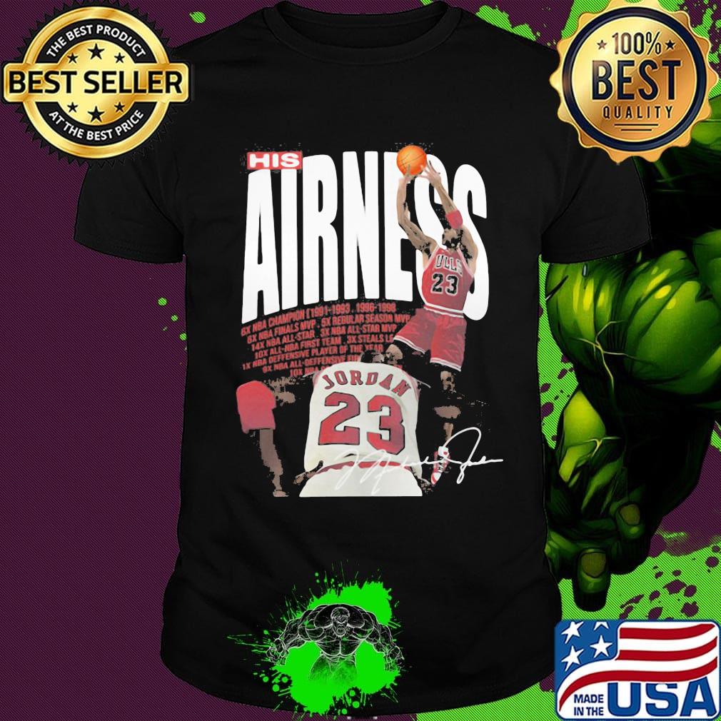 Michael jordan basketball player his airness signature shirt