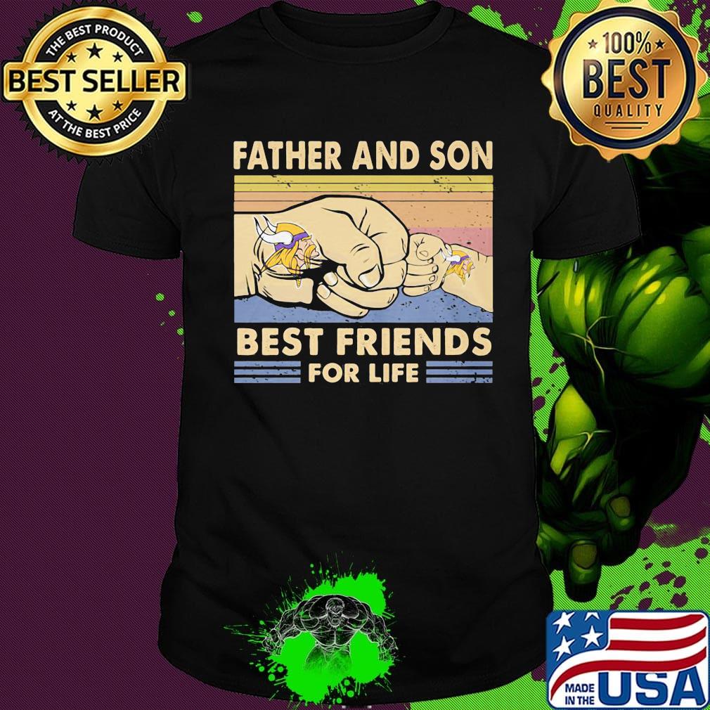 Minnesota vikings father and son best friends for life father's day vintage retro shirt