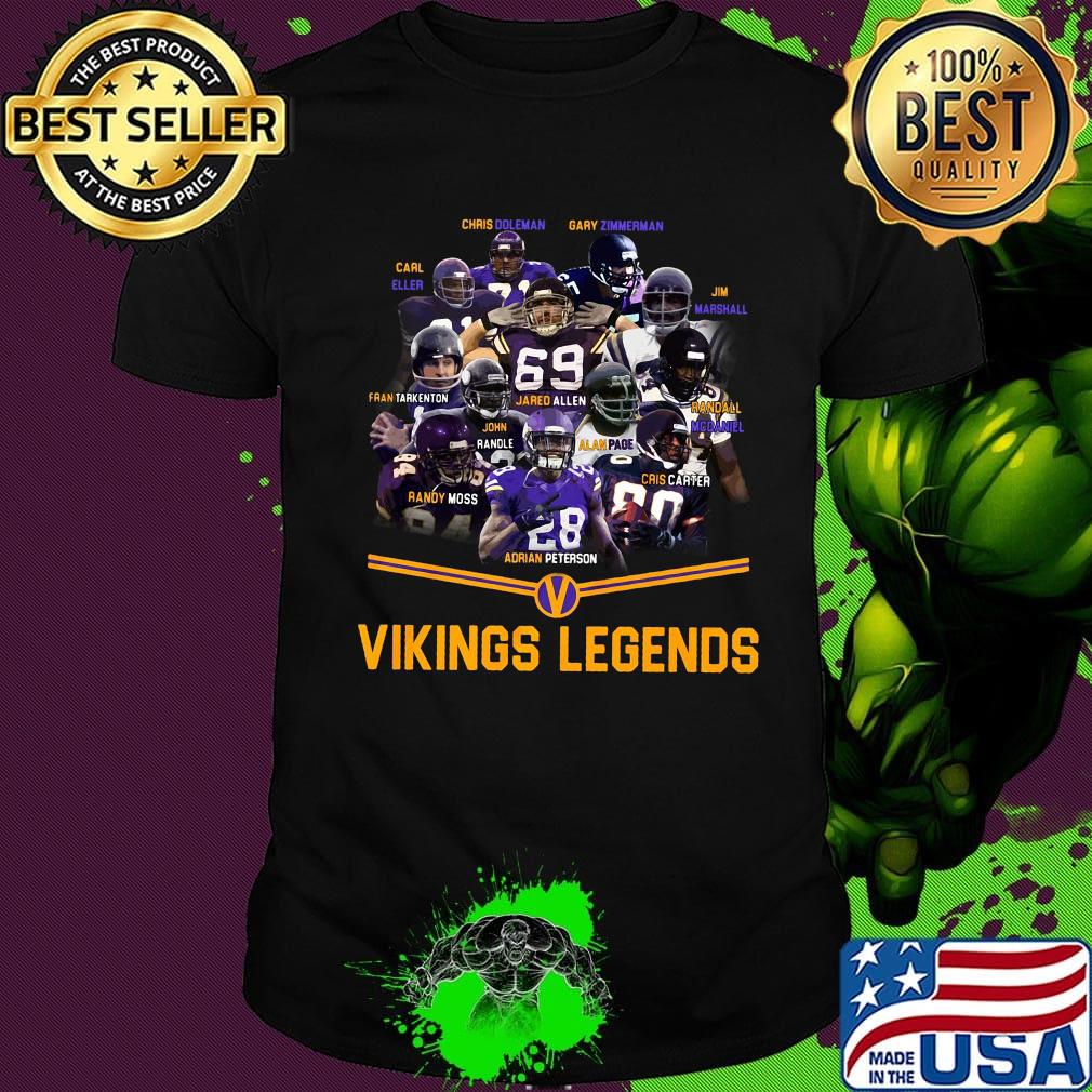 Minnesota vikings football team player legends shirt