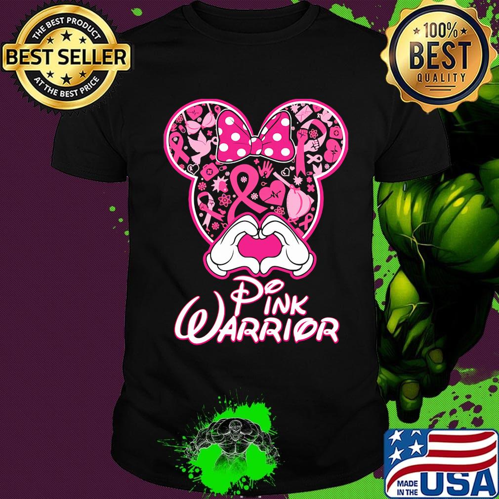 Minnie mouse pink warrior awareness shirt
