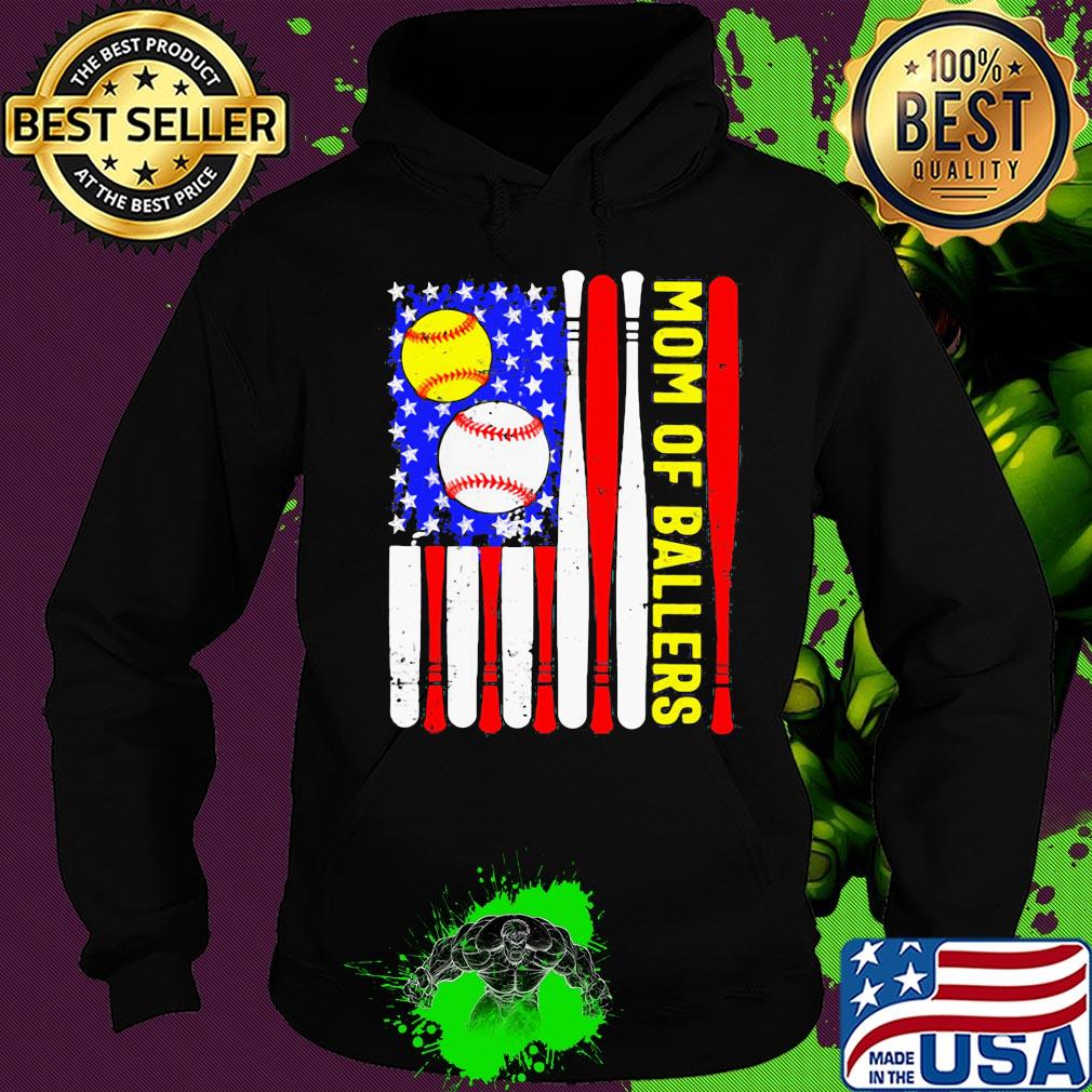 Mom of ballers American flag veteran Independence Day s Hoodie Mom of ballers American flag veteran Independence Day s Hoodie