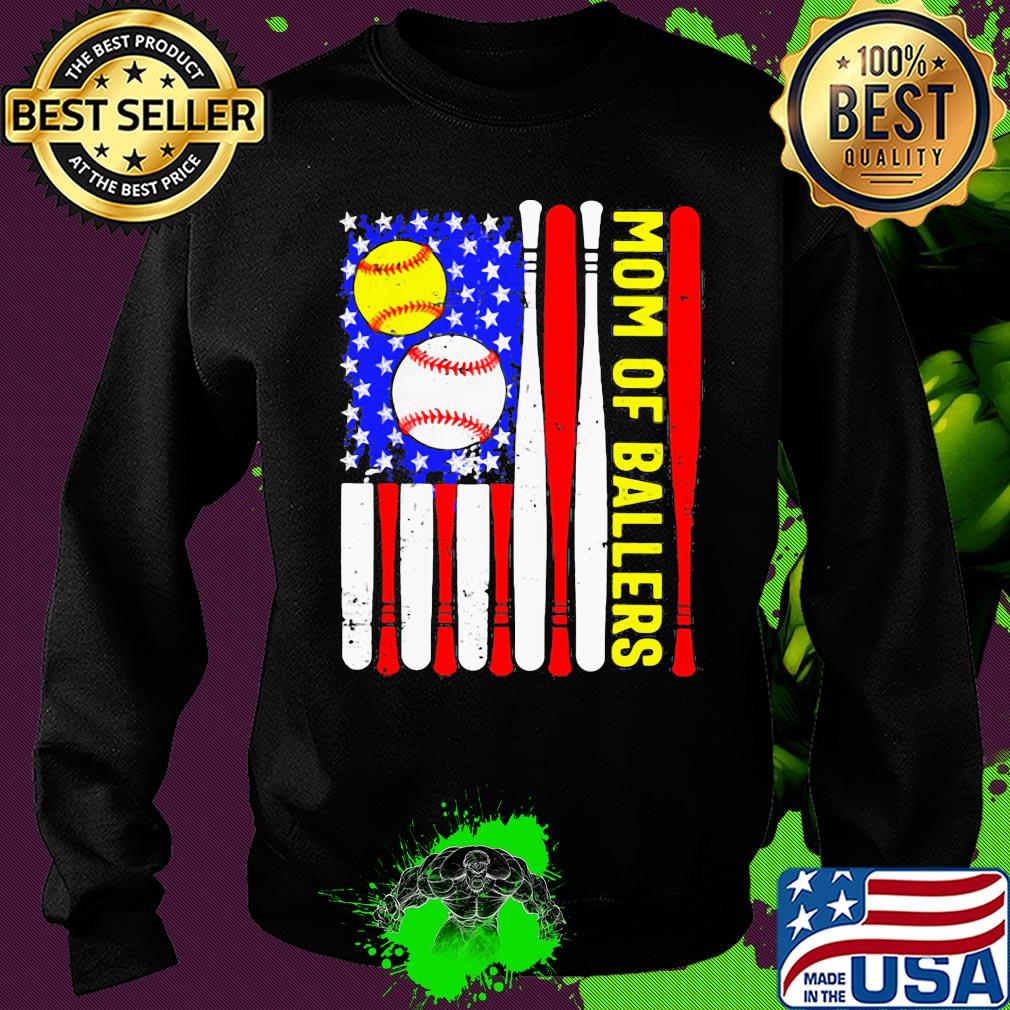 Mom of ballers American flag veteran Independence Day s Sweater Mom of ballers American flag veteran Independence Day s Sweater