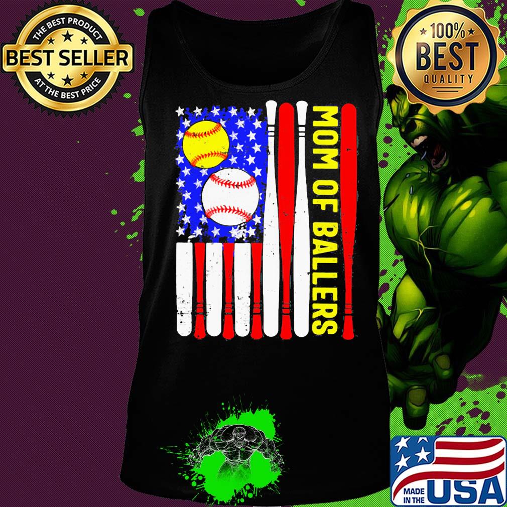 Mom of ballers American flag veteran Independence Day s Tank top Mom of ballers American flag veteran Independence Day s Tank top