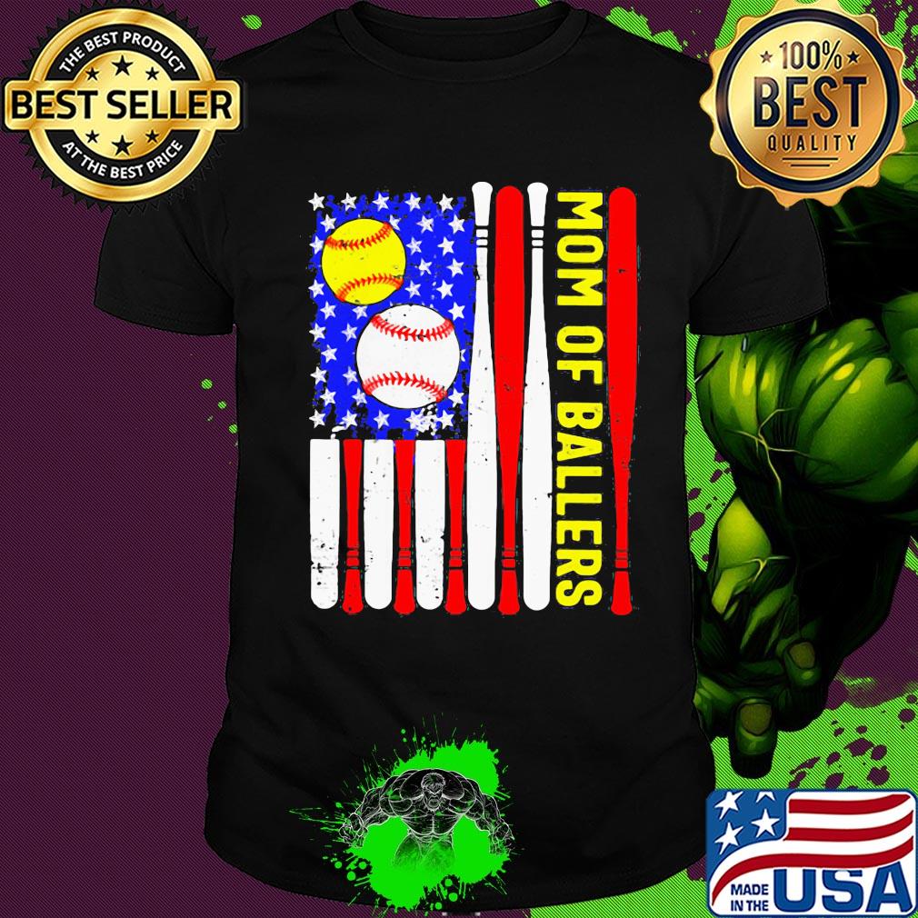 Mom of ballers American flag veteran Independence Day shirt Mom of ballers American flag veteran Independence Day shirt