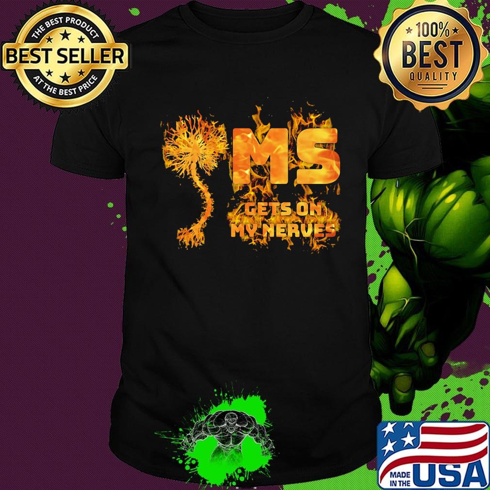 Multiple sclerosis ms gets on my nerves shirt