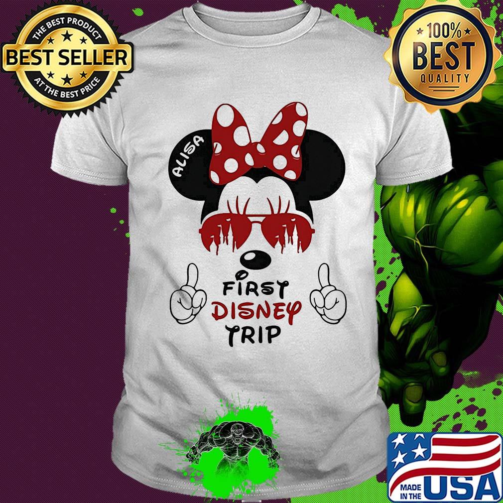 My first disney trip minnie mouse avaitors shirt